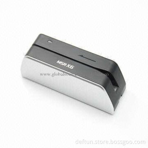 Hico Magnetic Card Reader and Writer than MSR606, Silver, Black Colors